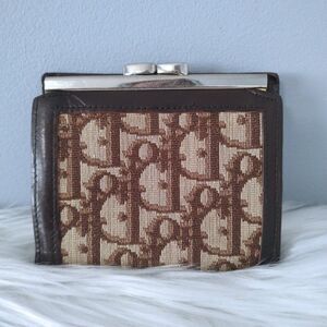Dior Trotter vintage kisslock wallet EUC